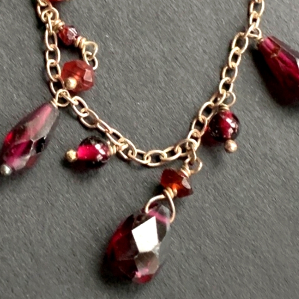 SILPADA sterling silver and garnet necklace & earrings